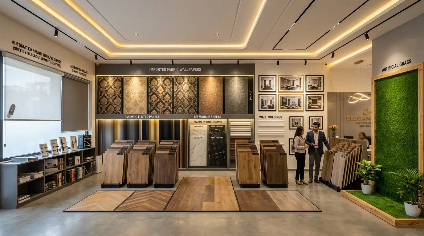 Albarkat Interiors Bahawalpur - Premium Wallpapers, Ceilings, Blinds & Flooring